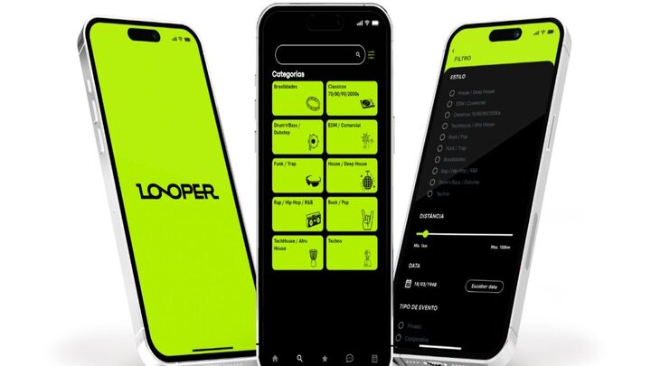Um app, múltiplas pistas: Looper reúne DJs de diferentes vertentes e amplia possibilidades para eventos nacionais
